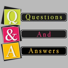 Q and A symbol illustration 