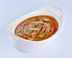 Nihari or Nehari, A Traditional & Special Food, prepared with cow or buffalo meat, spices and cook on low heat