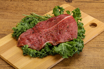 Raw beef steak for grill