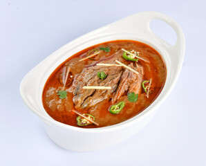 Nihari or Nehari, A Traditional & Special Food, prepared with cow or buffalo meat, spices and cook on low heat