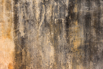 old yallow concrete wall