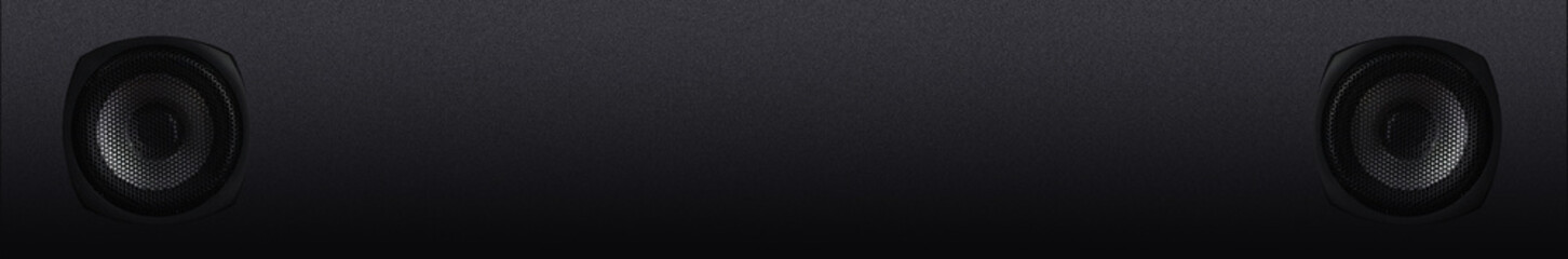 Black banner for a music site.