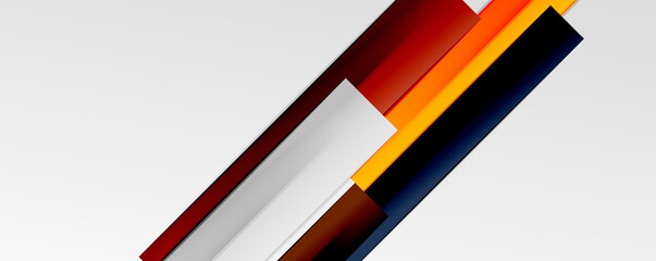 Multicolored lines background. Design template for business or technology presentations, internet posters or web brochure covers