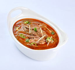 Nihari or Nehari, A Traditional & Special Food, prepared with cow or buffalo meat, spices and cook on low heat