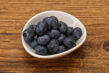 Ripe sweet tasty blueberries heap