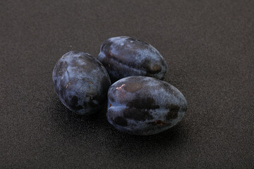 Ripe sweet and tasty plum