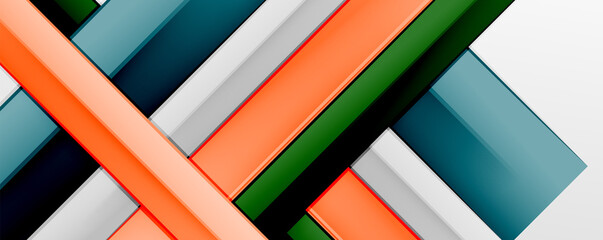 Multicolored lines background. Design template for business or technology presentations, internet posters or web brochure covers