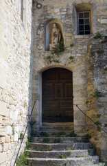 Fototapeta na wymiar Treppe am Schloss Le Barroux, Provence