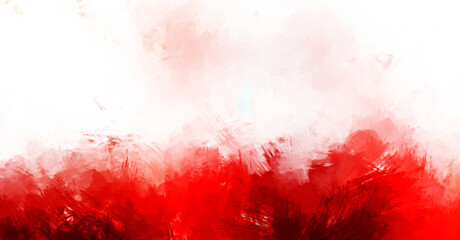 Painted composition with vibrant brush strokes. Textured colorful painting. Paint brushed wallpaper.