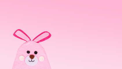 Rabbit, bunny made of bright fabric