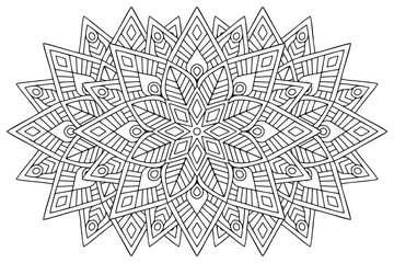 Fototapeta premium Vector indian Mandala ethnic design