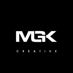 MGK Letter Initial Logo Design Template Vector Illustration