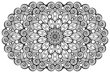 Vector indian Mandala ethnic design