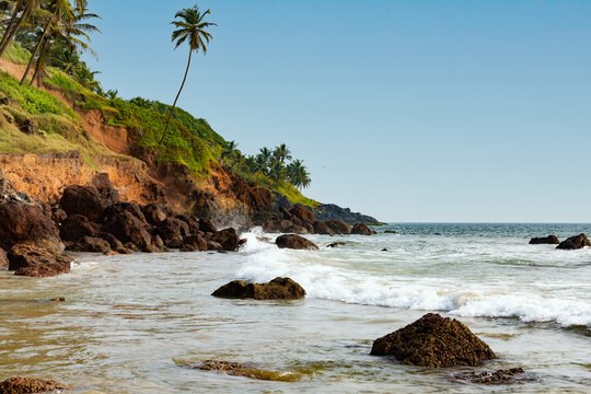 Beautiful Sinquerim Beach of Goa, Famous tourist destination, Goa, India