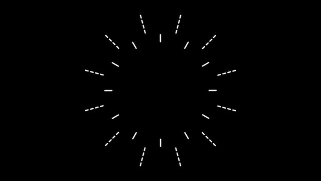 Set of 6 Explosive-Accent-Lighting elements-Graphic elements of movement