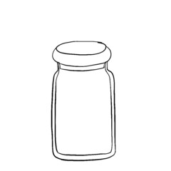 spice jar, cup of tea, sugar storage container, sugar bowl, vinegar container, pepper and salt container, kettle, spice mortar, paper towel stand with paper towels, butter and butter knife, glass sala