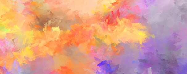 Artistic abstract background. Texture painted wallpaper. Creative illustration with strokes of paint. Brush pattern painting.