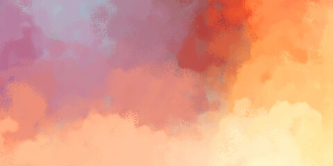 Vibrant paint pattern backdrop. 2D illustration of colorful brush strokes. Decorative texture painting. Painted background.