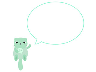 ラッコのアイコン　吹き出し付