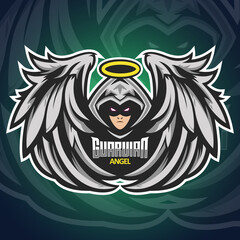 Guardian Angel logo Mascot for team brand esport © DgtlSeptianSrvc