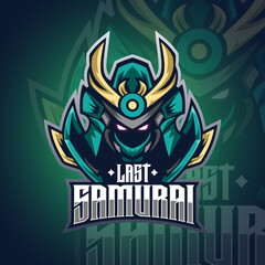 The Last Samurai Logo Mascot Vector Illustration