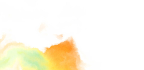 Abstract colorful watercolor on white background. Digital art painting.