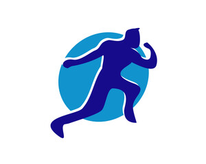Obraz premium athletic gym movement logo icon