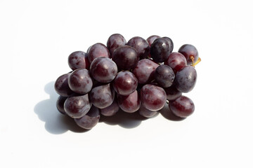 Fresh grapes isolated on white