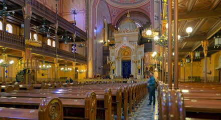 jüdische Synagoge Budapest Innen