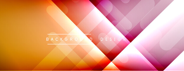 Dynamic lines abstract background. 3D shadow effects and fluid gradients. Modern overlapping forms