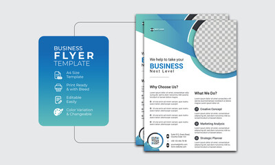best business corporate flyer design layout
