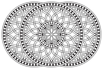 Vector indian Mandala ethnic design