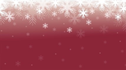 Red snow light bokeh banner background