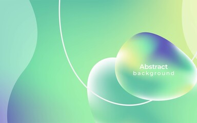 abstract gradient liquid background banner design