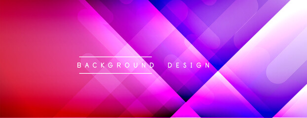 Dynamic lines abstract background. 3D shadow effects and fluid gradients. Modern overlapping forms