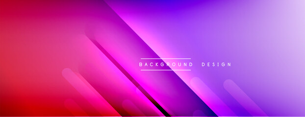 Dynamic lines abstract background. 3D shadow effects and fluid gradients. Modern overlapping forms
