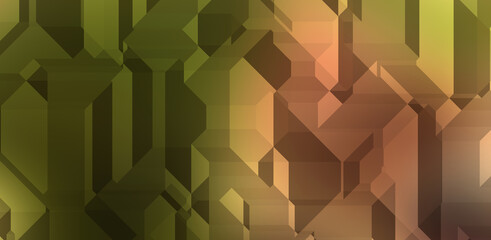 Polygonal background. Colorful wallpaper with geometric design. Digital 3d illustration.