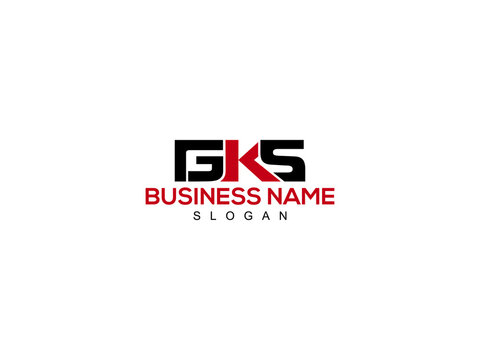 GKS Letter Type logo Icon Vector