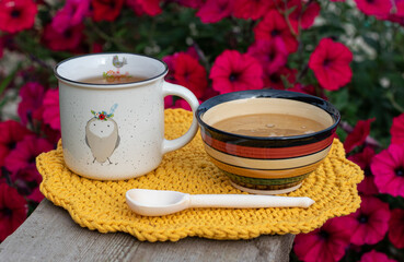 cup of tea with honey