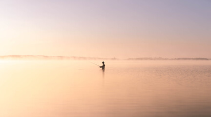 Fishing in the sunrise © Kevin