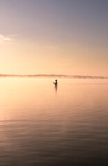 Fototapeta premium Fishing in the sunrise
