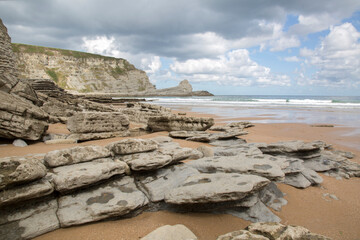 Cliffs at Langre Beach; Santander