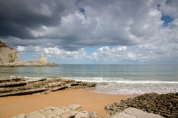 Seascape View of Langre Beach; Santander