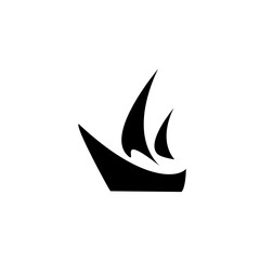 Sailing boat vector design.