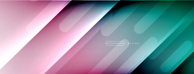 Dynamic lines abstract background. 3D shadow effects and fluid gradients. Modern overlapping forms