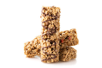 muesli bars isolated on white background