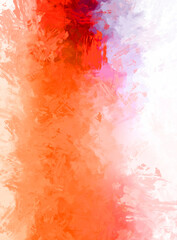 Obraz premium Abstract background of colorful brush strokes. Brushed vibrant wallpaper. Painted artistic creation. Unique and creative illustration.