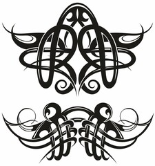 Tribal Tattoo Design Elements Set