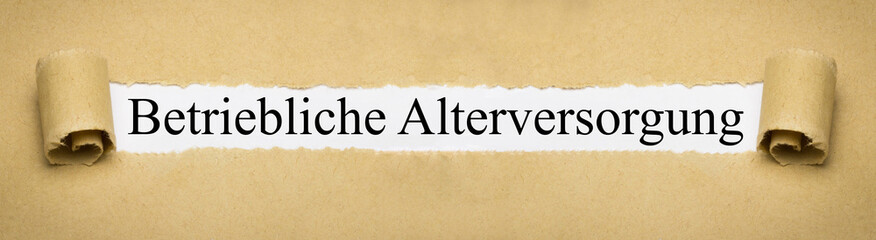 Betriebliche Alterversorgung