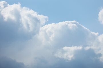 Beautiful view of blue sky with white clouds